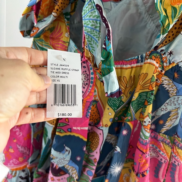 J Marie XS NWT Colorful Sleeveless Maxi Dress - Picture 3 of 5